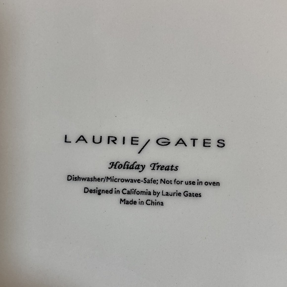 Laurie Gates HOLIDAY TREATS CERAMIC GINGERBREAD CHRISTMAS TREE SERVING PLATTER - Picture 9 of 11